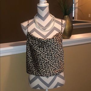 Forever 21 Sz M Leopard Silky Cami